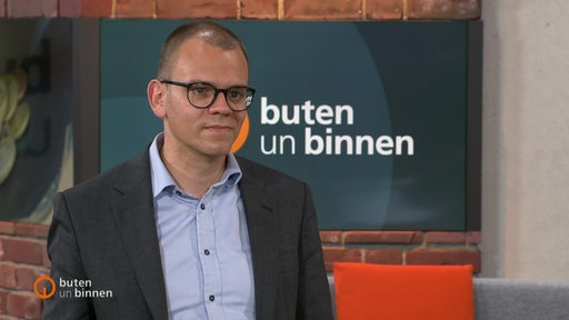 Dr Staatsrat im Sozialressort Bremen Jan Fries im Interview bei buten un binnen.