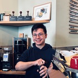 Hinter der Kaffeebar: Barista Jason Darien Riadi