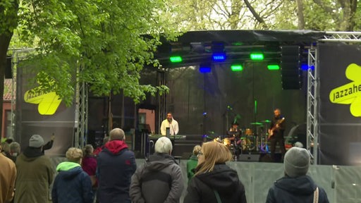 Ein Live-Konzert auf der Jazzahead-Bühne.