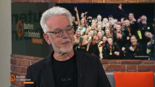 Der Vorsitzende des Grün-Gold-Clubs Jens Steinmann im Sportblitz-Studio.