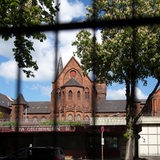 Eingang zur Justizvollzugsanstalt Oslebshausen/Bremen.