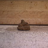 Ein Kackhaufen liegt vor der Tür eines Bremer Hauses.