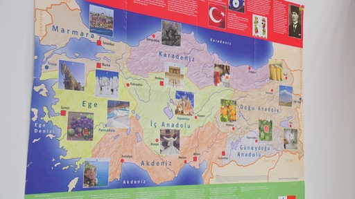 Die Karte der Türkei 