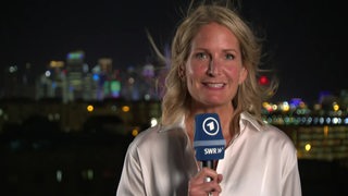 Reporterin Janna Betten in Katar.