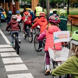 Kinder-Fahrrad-Demo unter dem Motto "Kidical Mass" in Bremen