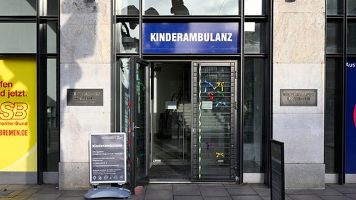 Der Eingang der Bremer Kinderambulanz