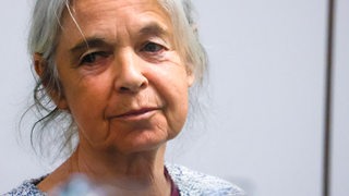 Daniela Klette im Gerichtssaal.