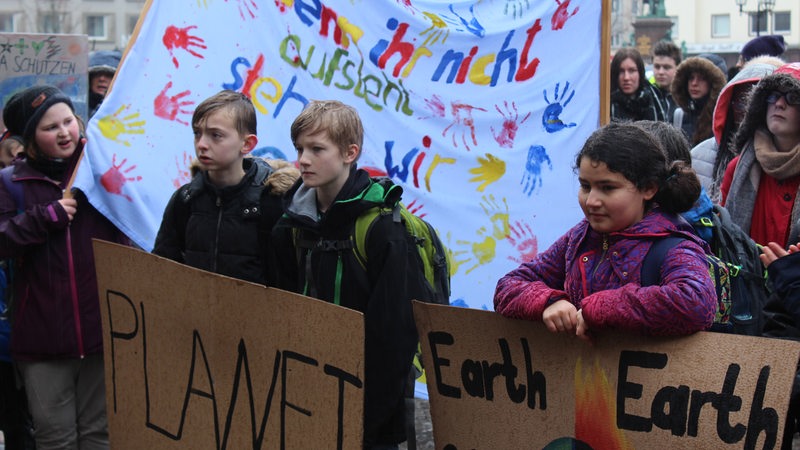 Demo zum Klimaschutz in Bremerhaven.
