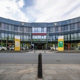 Der Haupteingang des Klinikums Links der Weser (LdW) in Bremen.