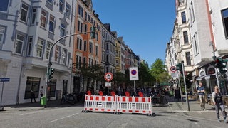 Die Bürgermeister-Smidt-Straße in Bremerhaven ist abgesperrt.