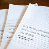 Der Koalitionsvertrag der neuen Rot-Grün-Roten Regierung in Bremen.