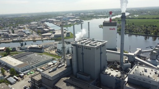 Das Kraftwerk der SWB in Hastedt.
