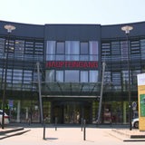 Der Haupteingang des Krankenhauses Links der Weser in Bremen. 