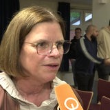 Wirtschaftssenatorin Kristina Vogt von Die Linke im Interview mit buten un binnen auf einem Parteitag