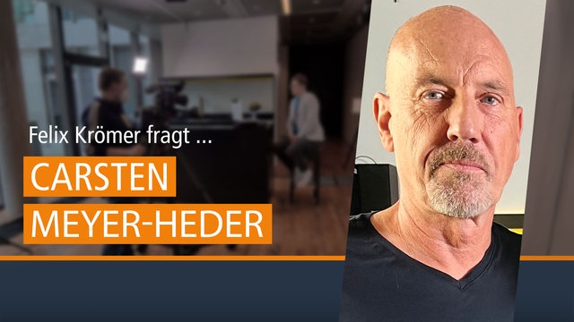 Das Bild zeigt Carsten Meyer-Heder und den Titel "Felix Krömer fragt...Carsten Meyer-Heder".