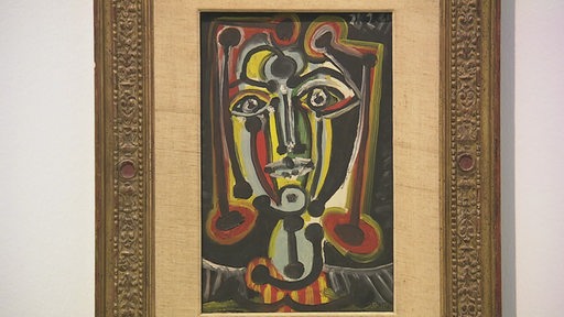 Ein Expressionistisches Gemälde eines Gesichts aus der Kunsthalle Bremen