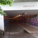 Der Kunsttunnel Bremen in Frontalansicht.