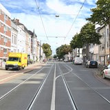 Blick in die Langemarcksraße in der Bremer Neustadt