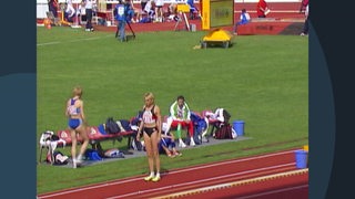 Eine Szene vom Leichtathletik Europacup 2001 aus dem Weserstadion.