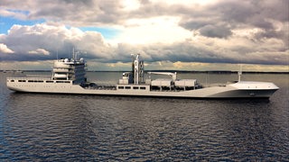 Computeranimation eines Tankers
