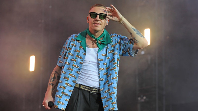Der Rapper Macklemore live beim Lollapalooza 2023.