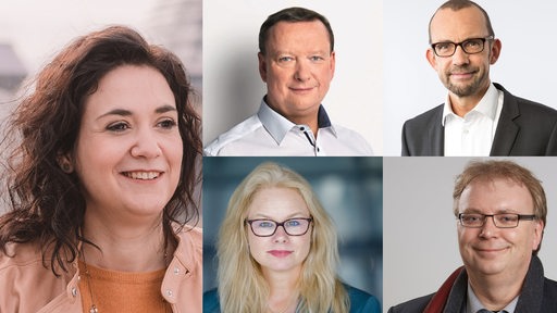 Collage zeigt die 5 Bremer Mandatsträger*innen: Sarah Ryglewski, Uwe Schmidt, Thomas Röwekamp, Kirsten Kappert-Gonther und Volker Redder