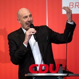 Carsten Meyer-Heder, Landesvorsitzender der CDU Bremen, spricht beim Neujahrsempfang der Partei