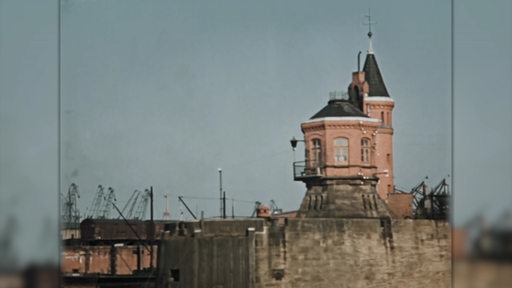 Der Molenturm am Waller Sand um 1930.