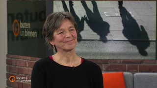 Monika Möhlenkamp im Talk mit Janos Kereszti bei buten un binnen. 