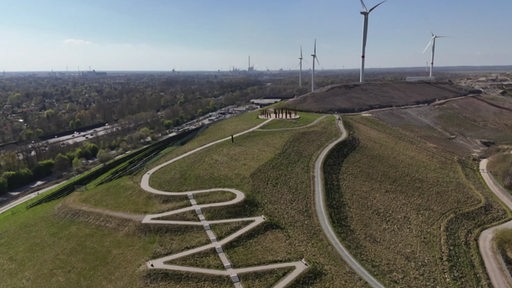 Der große Müllberg in Bremen.