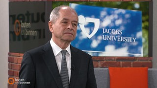 Antonio Loprieno der neue Präsident der Jacobs University zu Gast im buten un binnen Studio. 