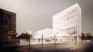 Der Siegerentwurf für das neue Fernbusterminal in Bremen.