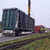 Ein Laster mit Puten.