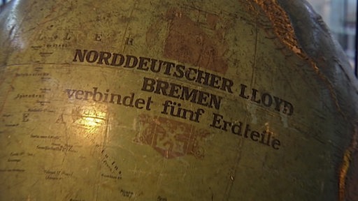 Ein alter Globus der Reederei Norddeutscher Lloyd