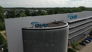 Luftbild: Das Firmengebäude von OHB in Bremen.