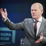Bundeskanzler Olaf Scholz (SPD) nimmt am 25. Internationalen WDR Europaforum teil. 