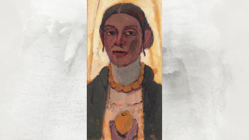 Paula Modersohn-Becker: Selbstbildnis mit Zitrone, 1906/1907, Öl auf Leinwand