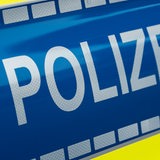 Der Schriftzug "Polizei".