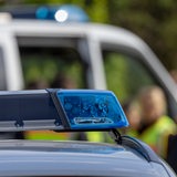 Blaulicht am Polizeiwagen