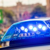 Blaulicht bei Polizeieinsatz