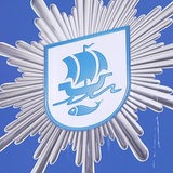 Polizeischild an der Wache in Bremerhaven