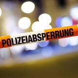 Ein Absperrband der Polizei.