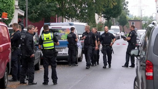Ein Polizeieinsatz in der Bremer Neustadt.