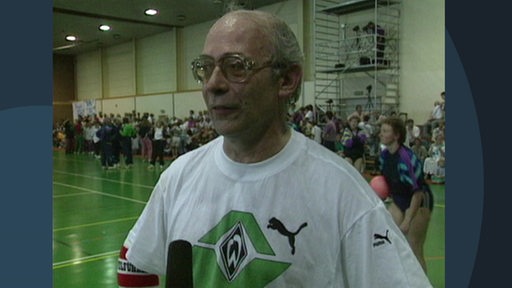 Klaus Dieter Fischer im Interview nach einem Prellballspiel