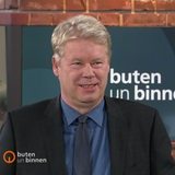 Geschäftsführer der Tourismusgesellschaft Erlebnis Bremerhaven Ralf Meyer im Studio von buten un binnen.