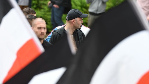Heiko Werner auf einer Neonazi Demonstration in Goslar am 2.6.2018