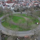 Der Rembertikreisel aus der Luft fotografiert.