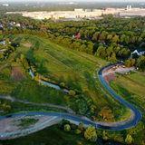 Rennstrecke in Bremen zwischen Hemelingen und der Vahr