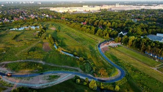 Rennstrecke in Bremen zwischen Hemelingen und der Vahr