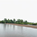 Zu sehen ist eine Sandbank in der Wümme.
